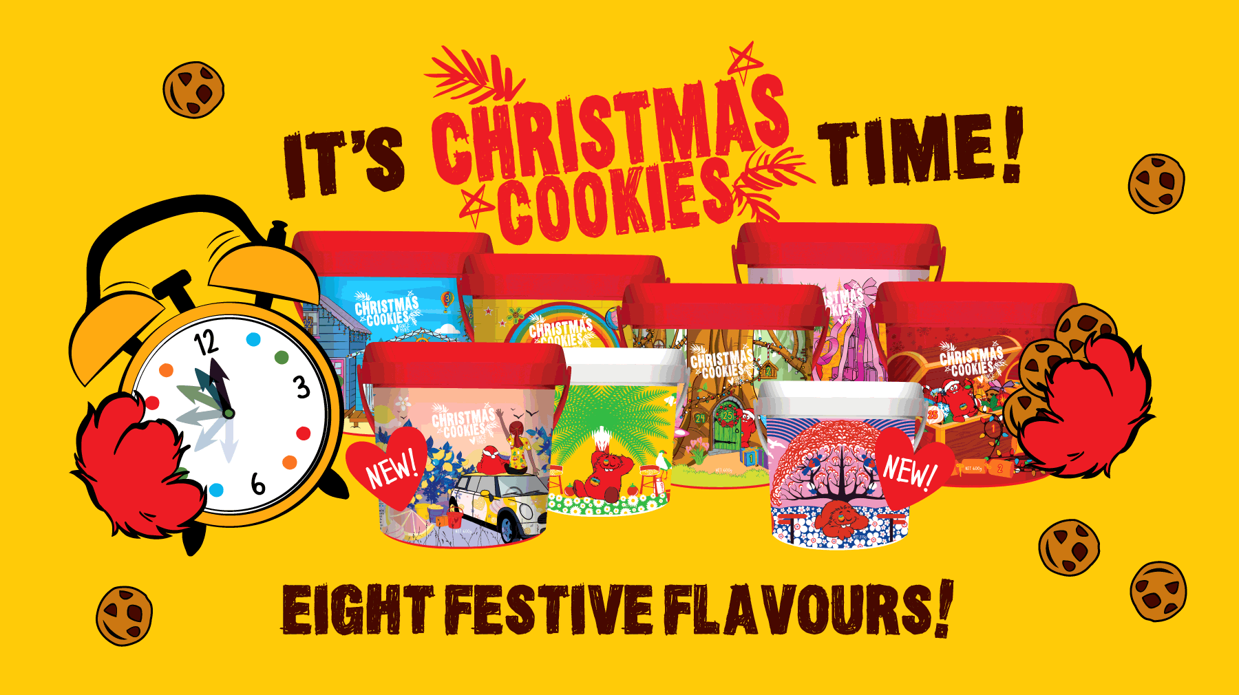 It's Christmas Cookies Time! Eight festive flavours!