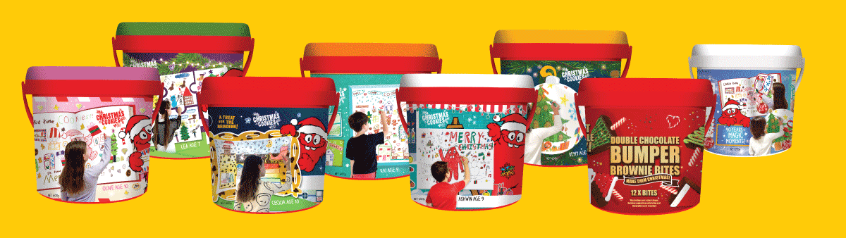 Christmas Cookies Buckets